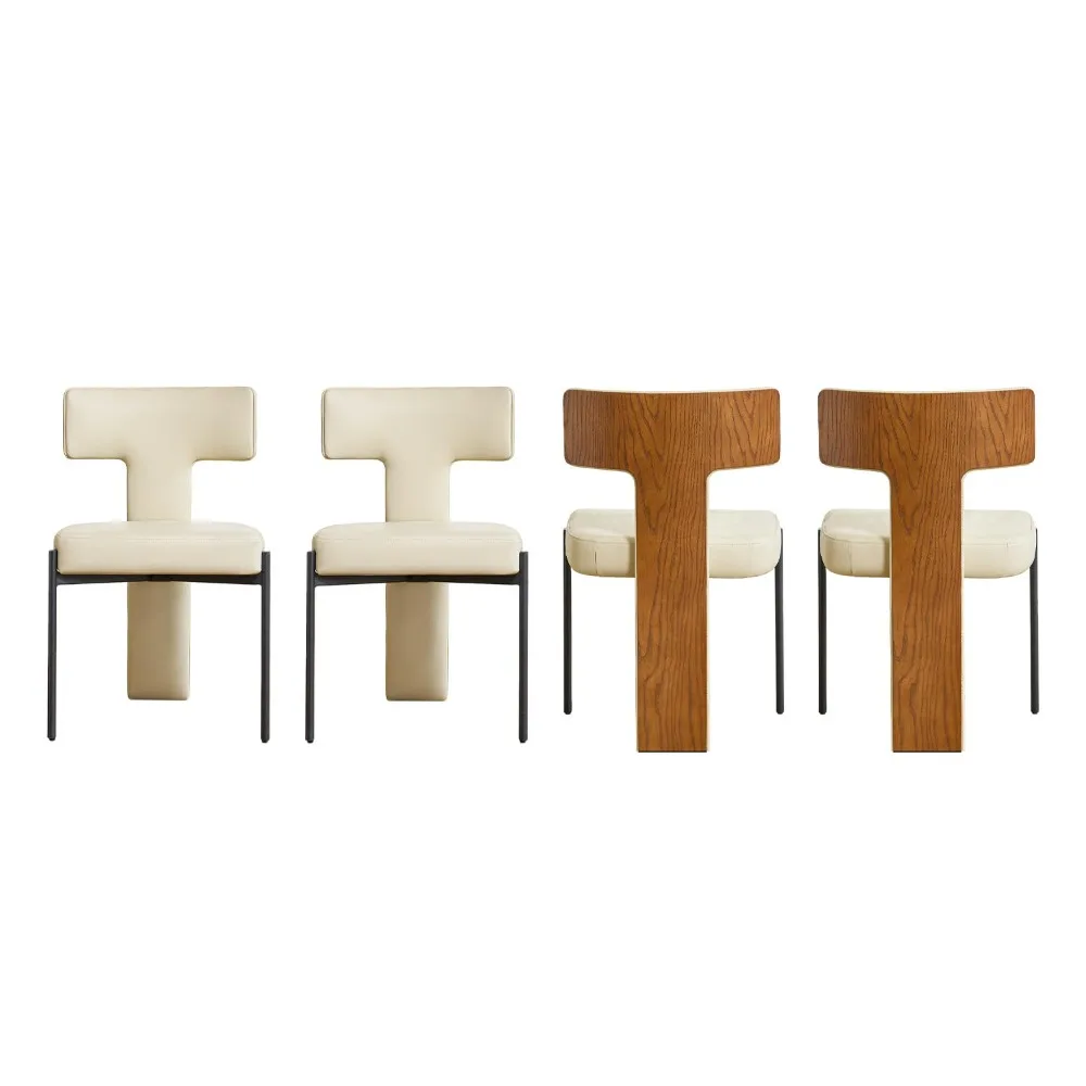 Beige Dining Chairs Set of 4,Faux Leather Dining Chairs with Soft Cushion, Comfortable Upholstered Armless Dining Room Chairs
Beige Dining Chairs Set of 4,Faux Leather Dining Chairs with Soft Cushion, Comfortable Upholstered Armless Dining Room Chairs