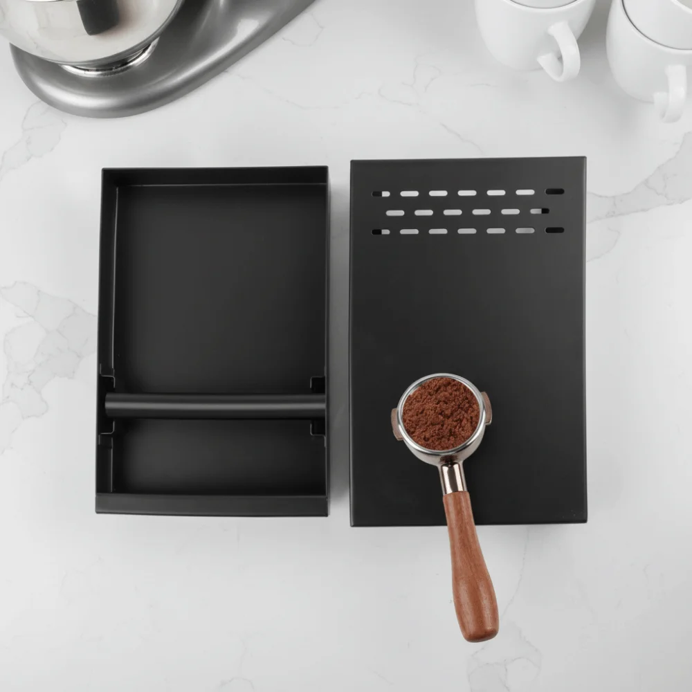 Rectangular Drawer Design Coffee Knock Box Detachable Large Capacity Coffee Knock Case Rustproof Stainless Steel
Rectangular Drawer Design Coffee Knock Box Detachable Large Capacity Coffee Knock Case Rustproof Stainless Steel