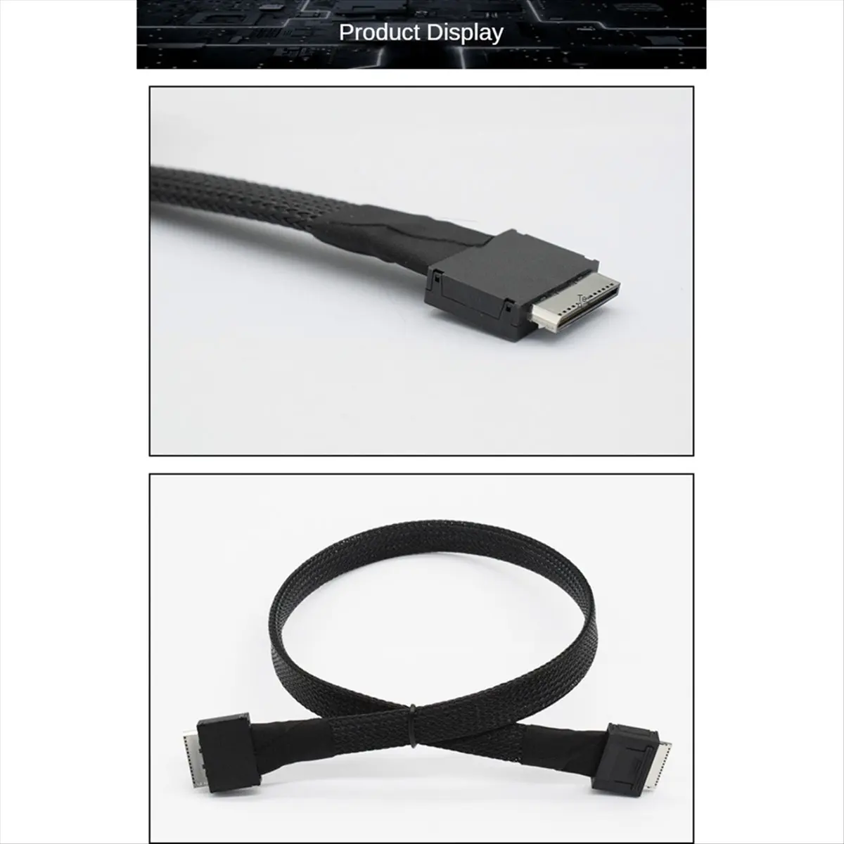 Кабель для передачи данных OK PCIE Oculink SFF 8611 8I на SFF 8611 8I для серверов, подключение PCIe 4.0 для передачи данных между серверами
Кабель для передачи данных OK PCIE Oculink SFF 8611 8I на SFF 8611 8I для серверов, подключение PCIe 4.0 для передачи данных между серверами