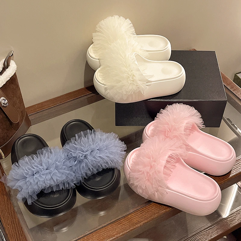 Platform Slippers Women 2026 Summer New French Style Outside Wearing Mesh Sandals Ladies Casual Flats Beach Slipper
Platform Slippers Women 2026 Summer New French Style Outside Wearing Mesh Sandals Ladies Casual Flats Beach Slipper