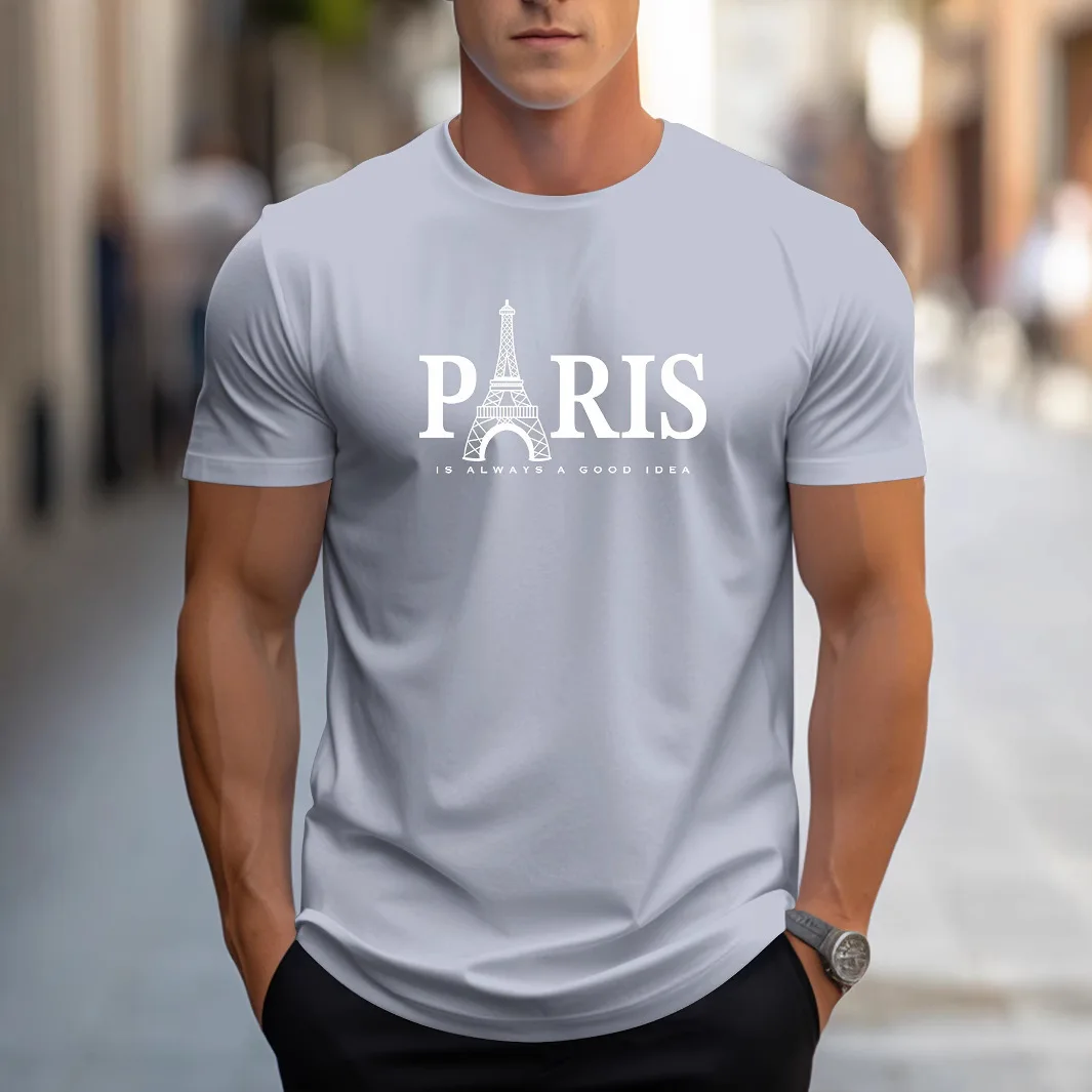 Men's clothing casual graphic t shirts 3D digital printing letter pattern short sleeved loose breathable round neck T-shirt men
Men's clothing casual graphic t shirts 3D digital printing letter pattern short sleeved loose breathable round neck T-shirt men