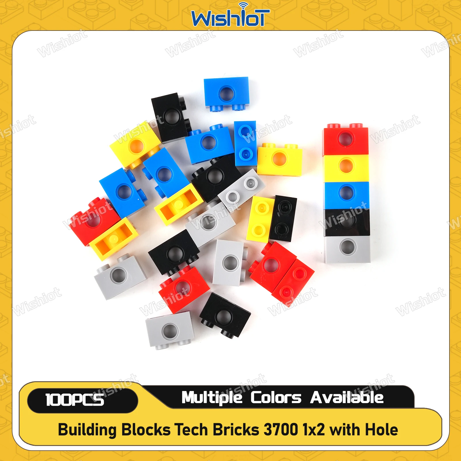 100PCS Building Blocks Technical Parts 3700 1x2 Bricks with Hole DIY Enlighten Blocks Compatible with legoeds Children Toys Gift
100PCS Building Blocks Technical Parts 3700 1x2 Bricks with Hole DIY Enlighten Blocks Compatible with legoeds Children Toys Gift