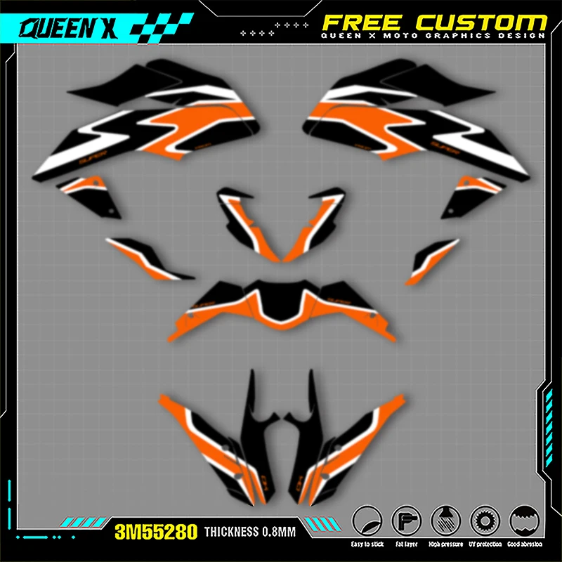 Queen X MOTOR Graphics Decals Stickers Kits For KTM DUKE 125 390 2017 2018-2020 Motorcycle Accessories Numer Name Custom 014
Queen X MOTOR Graphics Decals Stickers Kits For KTM DUKE 125 390 2017 2018-2020 Motorcycle Accessories Numer Name Custom 014
