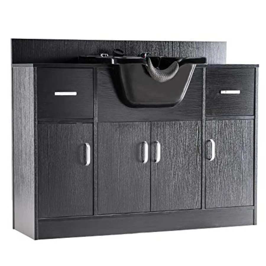 Multi-Functional Backwash Sink Station with Shampoo Bowl for Hair Stylist, Salon Spa Beauty Cabinet with Faucet Sprayer, Barber
Multi-Functional Backwash Sink Station with Shampoo Bowl for Hair Stylist, Salon Spa Beauty Cabinet with Faucet Sprayer, Barber