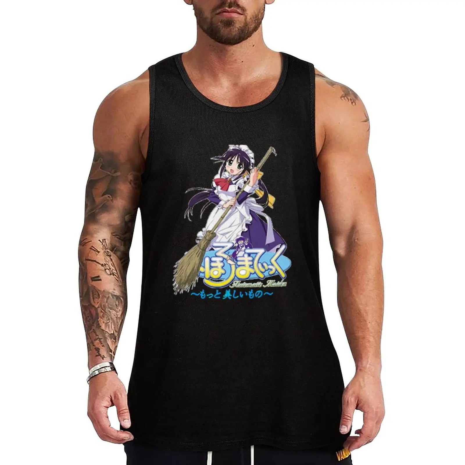Mahoromatic logo Essential Copy Tank Top clothes for men Male vest sleeveless shirt man gym sleeveless vests
Mahoromatic logo Essential Copy Tank Top clothes for men Male vest sleeveless shirt man gym sleeveless vests