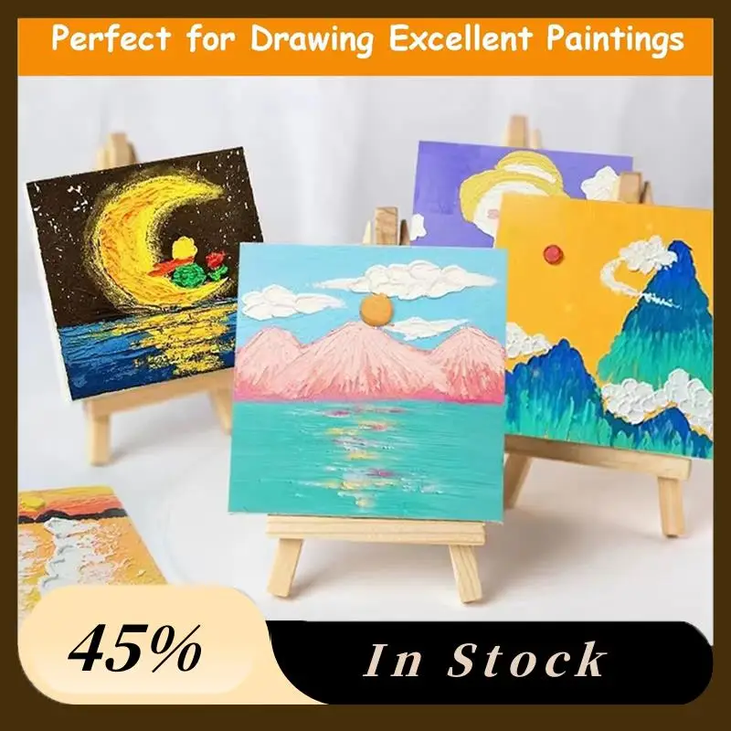 A78K Новый 15 комплектов мини-холста и мольберта, 4 х 4-дюймовый мини-холст и растянутый мольберт + акриловые краски + кисти + палитры Easy 
A78K Новый 15 комплектов мини-холста и мольберта, 4 х 4-дюймовый мини-холст и растянутый мольберт + акриловые краски + кисти + палитры Easy