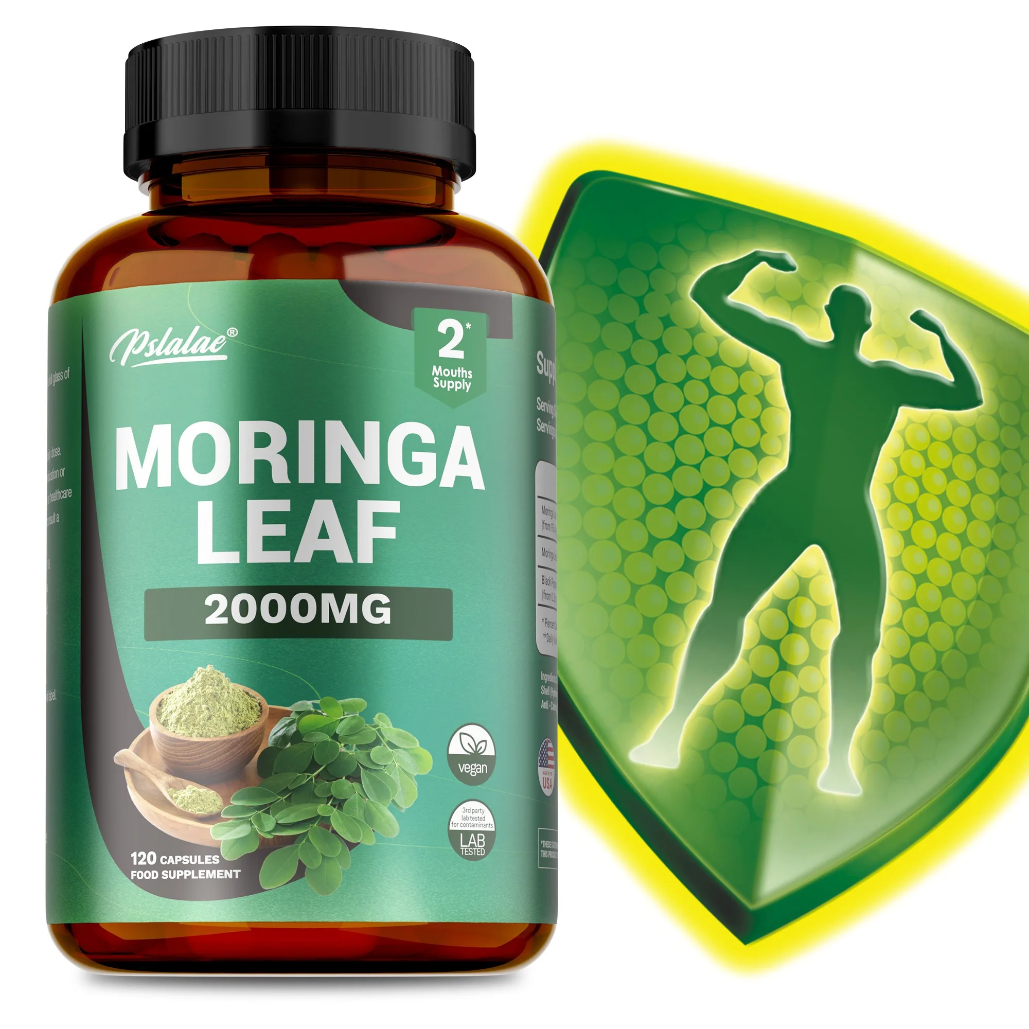 Moringa Capsules - with Black Pepper, Moringa Leaves, Promote Nutrient Absorption, Supports Skin, Immune and Gut Health
Moringa Capsules - with Black Pepper, Moringa Leaves, Promote Nutrient Absorption, Supports Skin, Immune and Gut Health