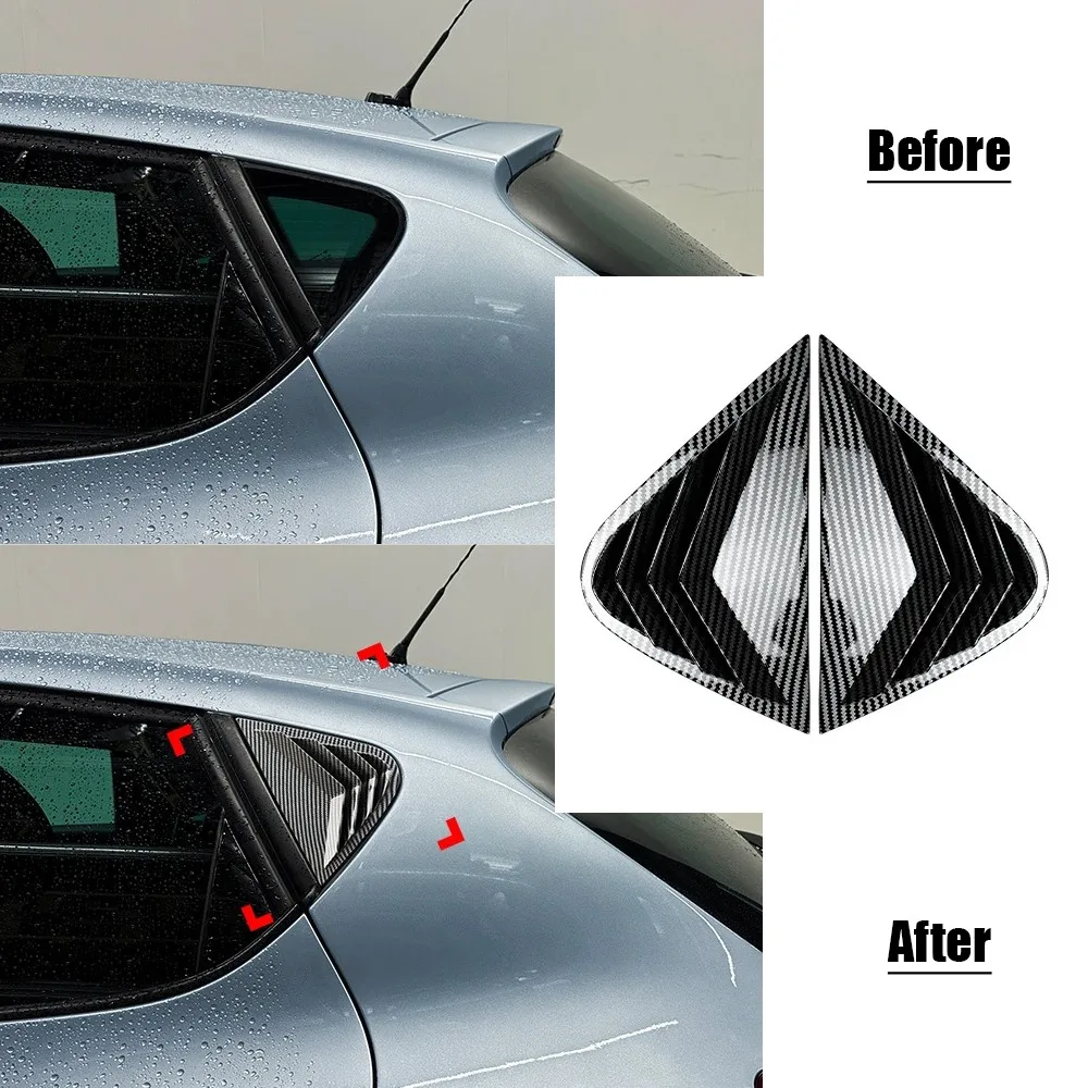 2PCS Rear Side Window Louver Cover Triangle Window Shade Spoiler Body Kit For Seat Ibiza MK4.5 2013-2017 Car External Parts
2PCS Rear Side Window Louver Cover Triangle Window Shade Spoiler Body Kit For Seat Ibiza MK4.5 2013-2017 Car External Parts