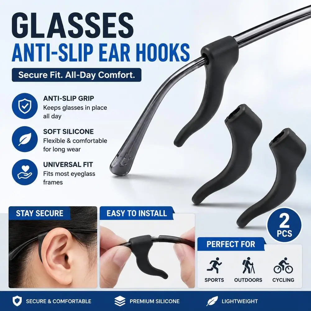 10Pair Soft Silicone Glasses Anti-Slip Ear Hooks Eyeglass Temple Tips Holder Sport Grip for Running Cycling Glasses Accessories
10Pair Soft Silicone Glasses Anti-Slip Ear Hooks Eyeglass Temple Tips Holder Sport Grip for Running Cycling Glasses Accessories