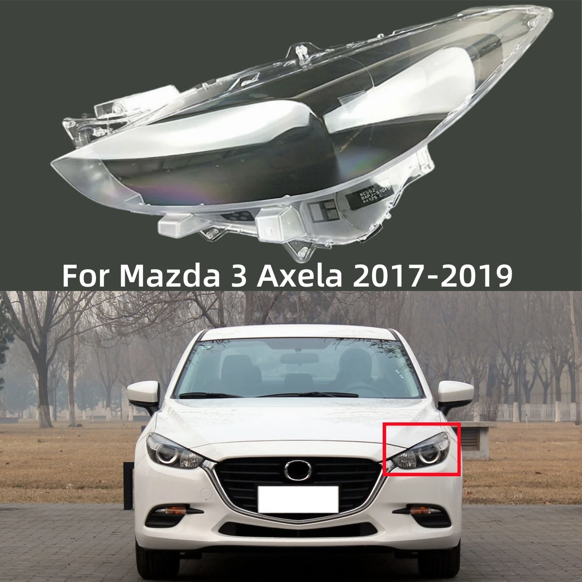 Для Mazda 3 Axela 2017 2018 2019, аксессуары для передней фары автомобиля, замена оригинального абажура
Для Mazda 3 Axela 2017 2018 2019, аксессуары для передней фары автомобиля, замена оригинального абажура