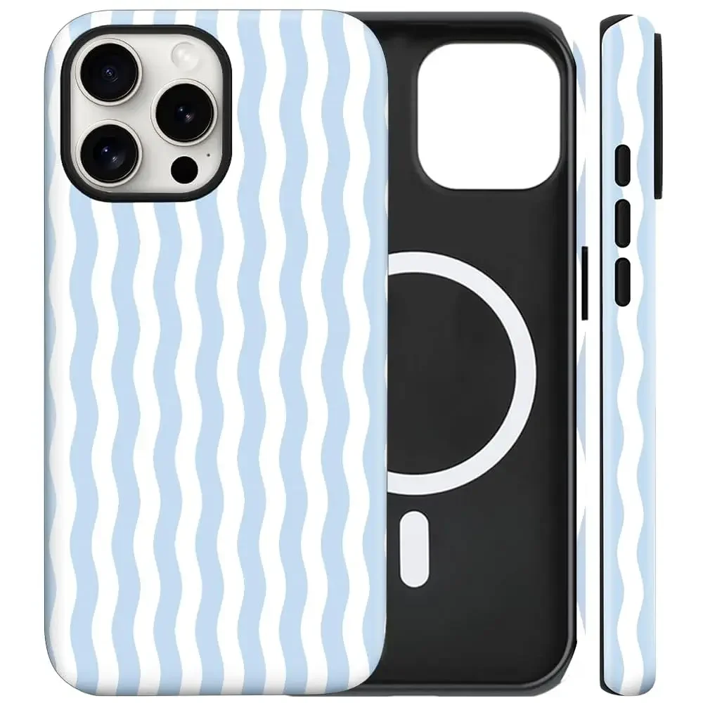Magnetic for iPhone 11 Case Cute Wavy Stripes Phone Case, Shockproof Slim TPU and Hard PC Protective Phone Cover Compatible w
Magnetic for iPhone 11 Case Cute Wavy Stripes Phone Case, Shockproof Slim TPU and Hard PC Protective Phone Cover Compatible w