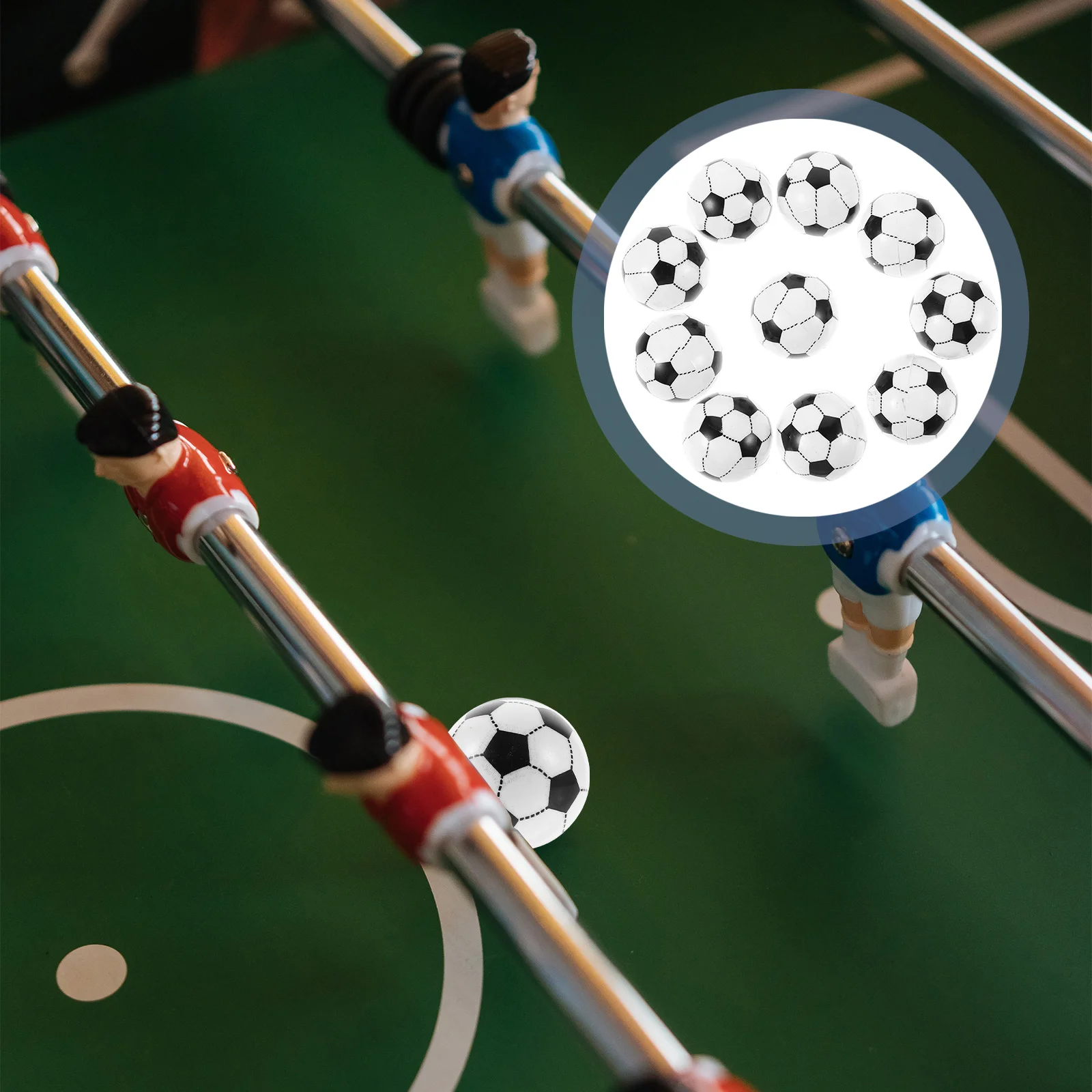 10 Pcs Double Injection Molded Small Football Table Mini Foosball Game Plastic Desktop Soccer Accessories
10 Pcs Double Injection Molded Small Football Table Mini Foosball Game Plastic Desktop Soccer Accessories