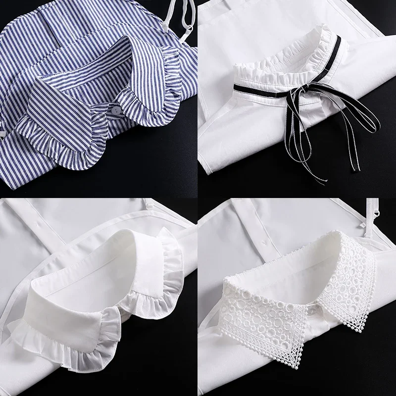 Korean Stand Lapel False Collar Women Embroidery Faux Col Half Shirt Blouse Fake Collars Sweater Shirt Detachable Collars
Korean Stand Lapel False Collar Women Embroidery Faux Col Half Shirt Blouse Fake Collars Sweater Shirt Detachable Collars