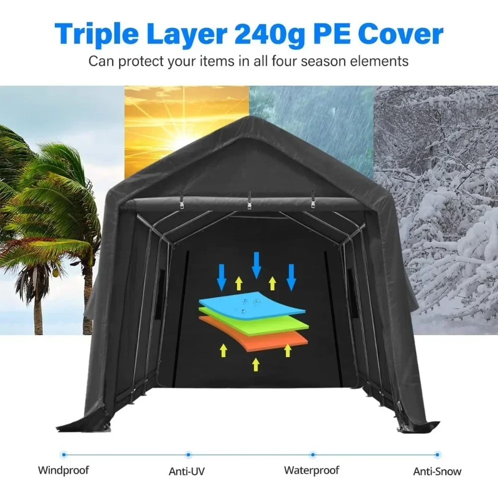 10X20 футов Carport Heavy Duty открытый патио портативный навес для хранения навеса с 2 свернутыми дверцами и вентиляционными отверстиями на молнии для Snowmo
10X20 футов Carport Heavy Duty открытый патио портативный навес для хранения навеса с 2 свернутыми дверцами и вентиляционными отверстиями на молнии для Snowmo