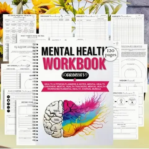 Mental Wellness Journal Planning Book Cashbook Notebook