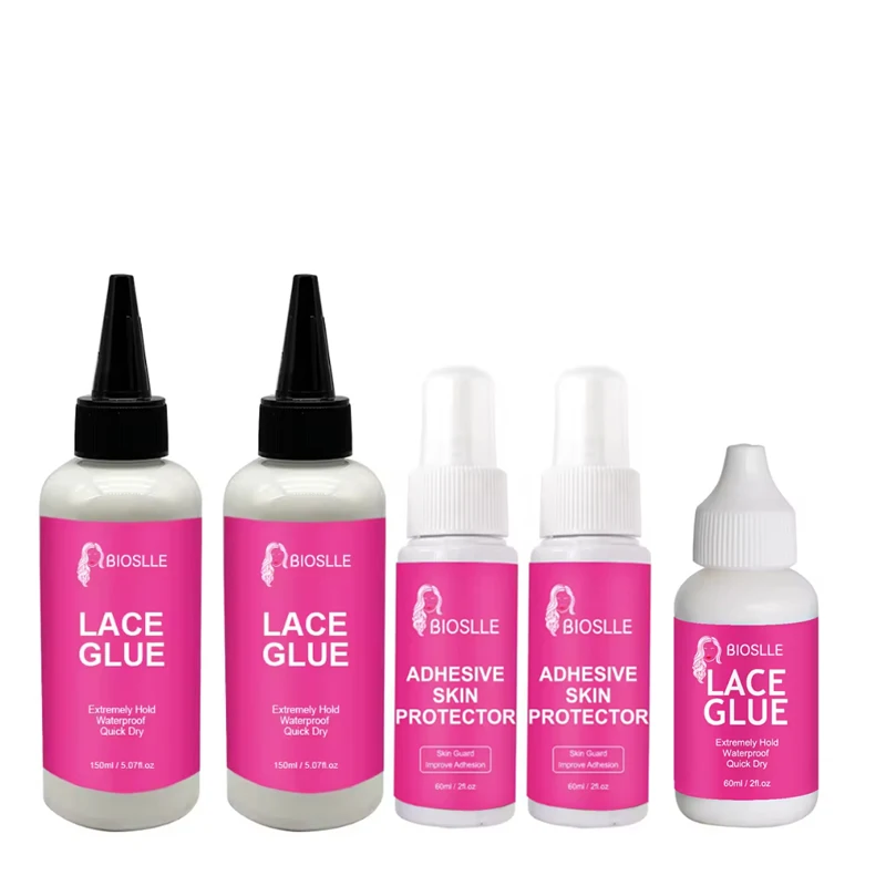 BIOSLLE Extreme Hold Lace Glue Waterproof Extra Hold Wig Hair Extension Bonding Glue and Skin Protector Guard Kit
BIOSLLE Extreme Hold Lace Glue Waterproof Extra Hold Wig Hair Extension Bonding Glue and Skin Protector Guard Kit