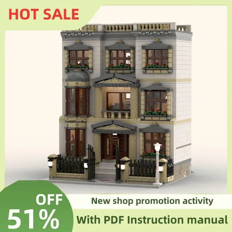 New 3518Pcs Moc European Medieval Street View Classicistic Villa Model Diy Creative Ideas Toy Birthday Gifts Custom Puzzles
New 3518Pcs Moc European Medieval Street View Classicistic Villa Model Diy Creative Ideas Toy Birthday Gifts Custom Puzzles