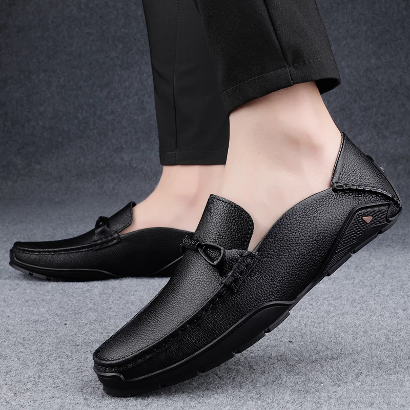 Leather Loafers Shoes Men Business Office 2025 New Slip on Shoes Luxury Flats Comfort Walk Sneakers Korean Version Casual Shoes
Leather Loafers Shoes Men Business Office 2025 New Slip on Shoes Luxury Flats Comfort Walk Sneakers Korean Version Casual Shoes