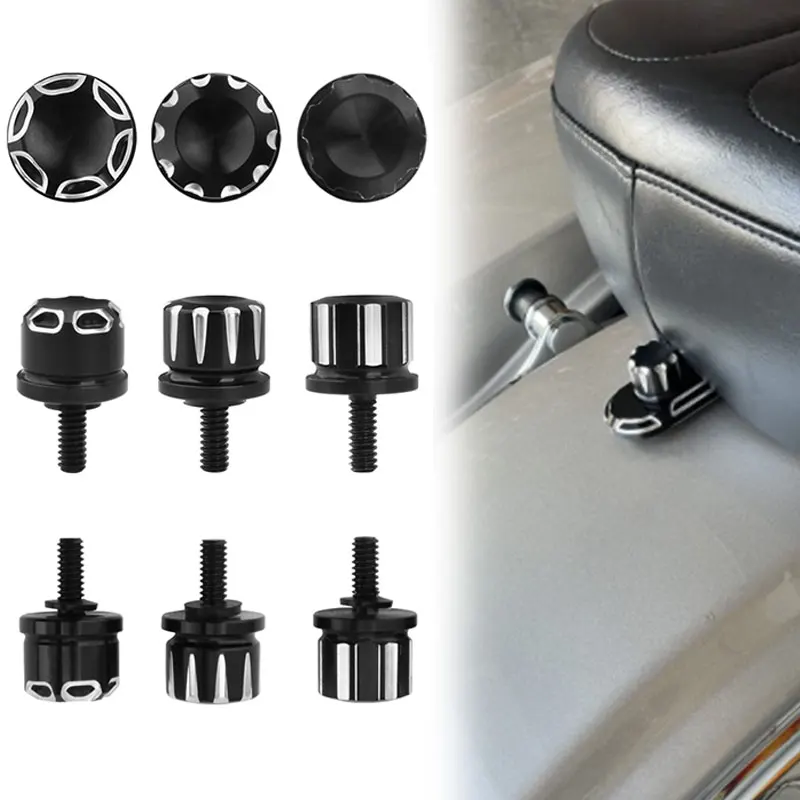 Black Motorcycle Rear Fender Seat Bolt Tab Screw Aluminum For Harley Touring Road King Street Glide Softail Dyna Sportster XL
Black Motorcycle Rear Fender Seat Bolt Tab Screw Aluminum For Harley Touring Road King Street Glide Softail Dyna Sportster XL