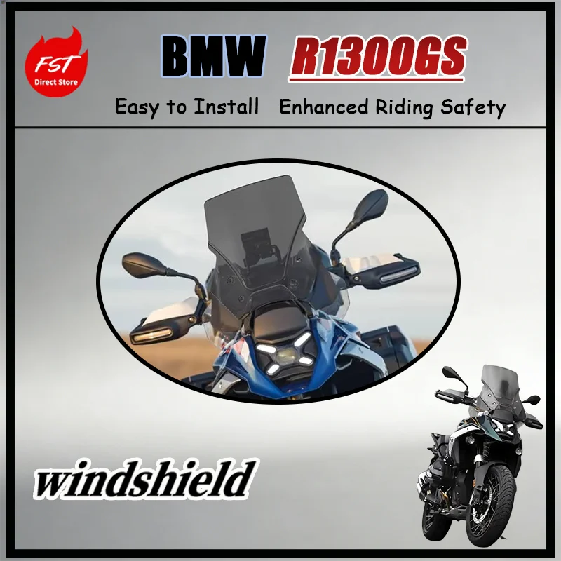 FOR Ergonomic Elevated Windshield Kit for BMW R1300GS with Complete Mount Hardware - Fast Replacement Installation
FOR Ergonomic Elevated Windshield Kit for BMW R1300GS with Complete Mount Hardware - Fast Replacement Installation