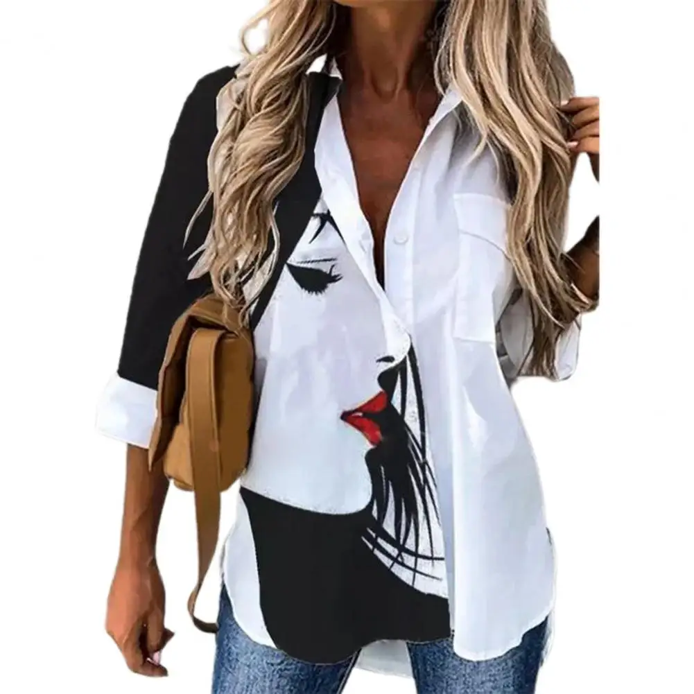 Woman Shirt Casual Loose Top Butterfly Print Turn-down Collar Single-breasted Spring Top shirts & blouses Blusa Mujer Moda 2023
Woman Shirt Casual Loose Top Butterfly Print Turn-down Collar Single-breasted Spring Top shirts & blouses Blusa Mujer Moda 2023