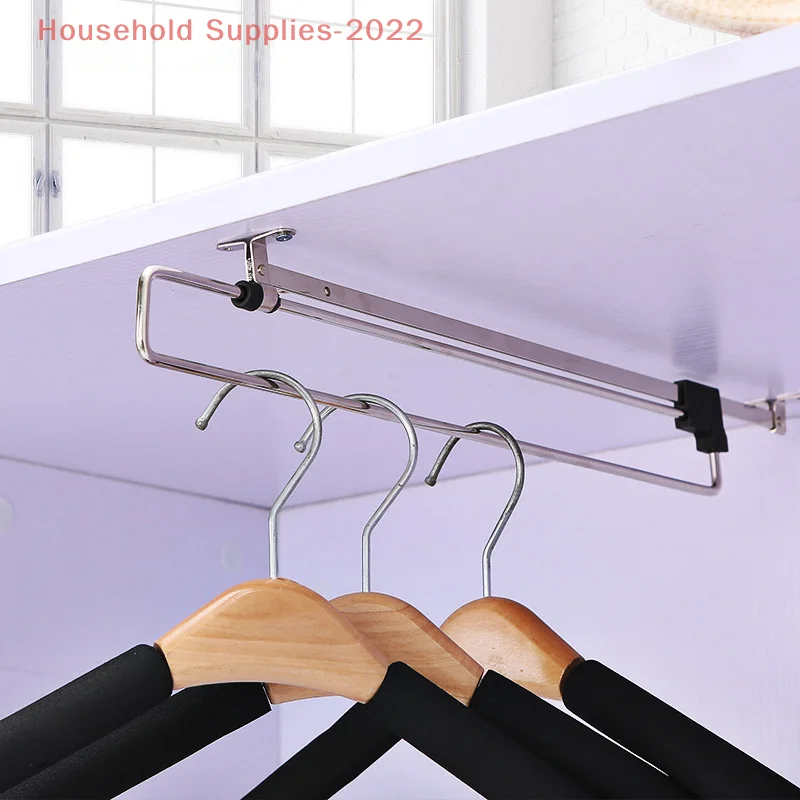 Retractable Closet Wardrobe Rail Clothes Hanger Towel Coat Racks Rod Space Saving Pants Tie Storage Shelf Closet Organizer
Retractable Closet Wardrobe Rail Clothes Hanger Towel Coat Racks Rod Space Saving Pants Tie Storage Shelf Closet Organizer
