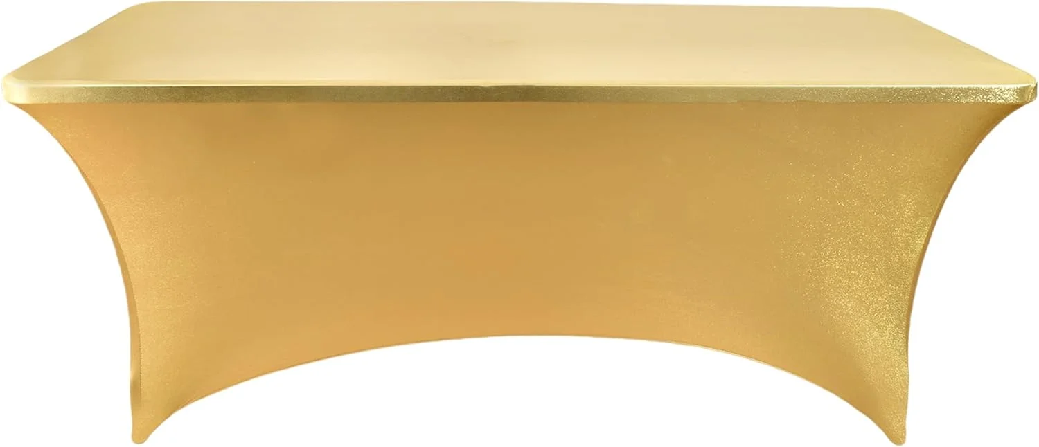 Metallic Gold Spandex Table Cover Wholesale Trade Show Tablecloth Commercial Advertising Protector for Event
Metallic Gold Spandex Table Cover Wholesale Trade Show Tablecloth Commercial Advertising Protector for Event