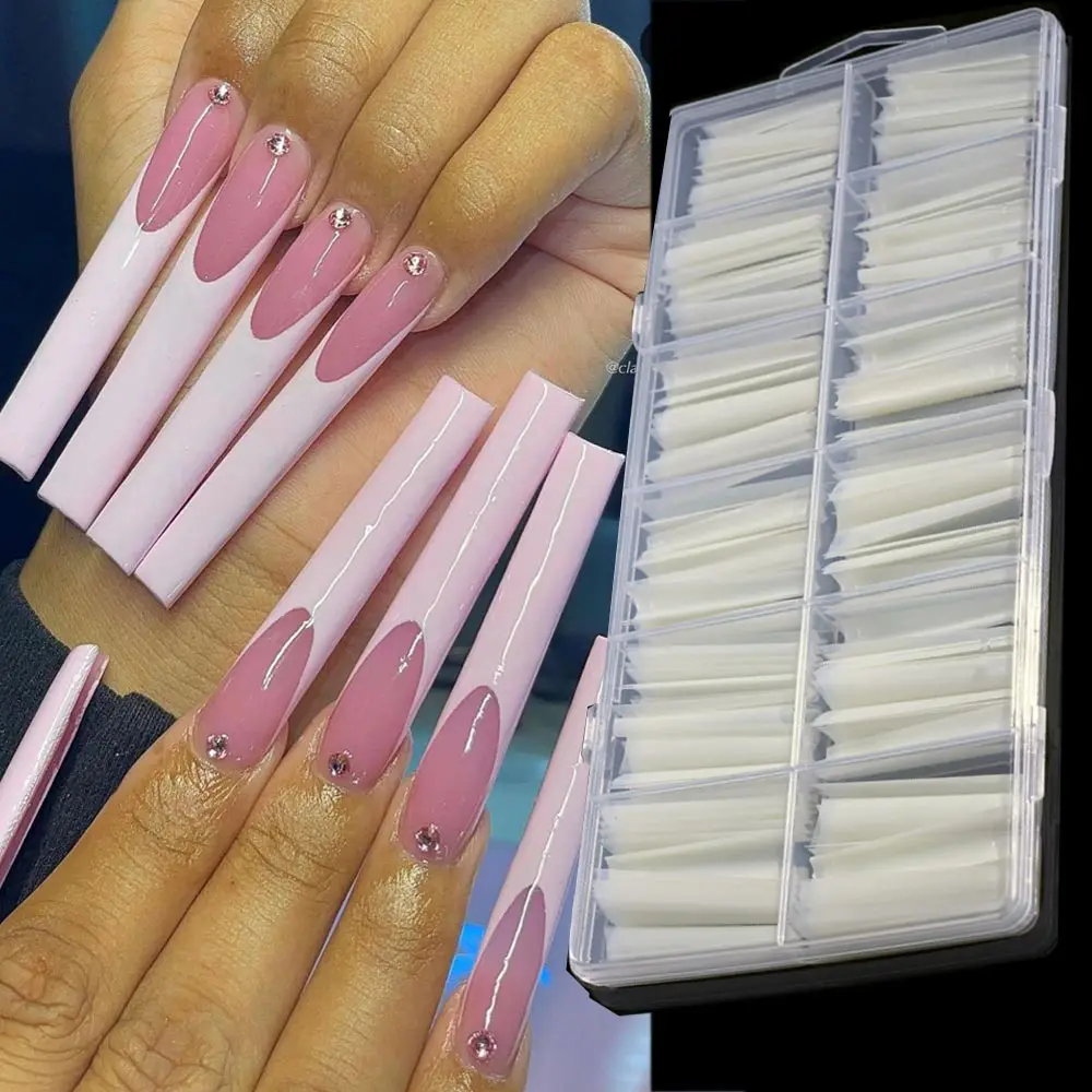 240PCS/Box 3XL Long Clear Coffin Nails Tips Extra Long No C Curve Half Cover Coffin Nail Tips for Acrylic Nails Professional Too
240PCS/Box 3XL Long Clear Coffin Nails Tips Extra Long No C Curve Half Cover Coffin Nail Tips for Acrylic Nails Professional Too