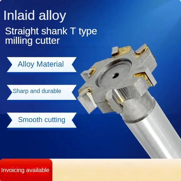 Т-образная фреза, встроенная из твердого сплава, фреза с Т-образным пазом с прямым хвостовиком, режущая головка из вольфрамовой стали
Т-образная фреза, встроенная из твердого сплава, фреза с Т-образным пазом с прямым хвостовиком, режущая головка из вольфрамовой стали