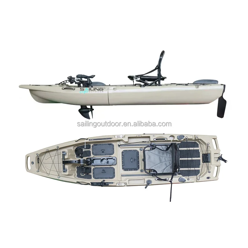 10ft Modular Plastic Multifunctional Kayak Rotational Molding Fishing Boat Foot Pedal Drive Chair Paddle Rod Holder PE Hull Sale
10ft Modular Plastic Multifunctional Kayak Rotational Molding Fishing Boat Foot Pedal Drive Chair Paddle Rod Holder PE Hull Sale