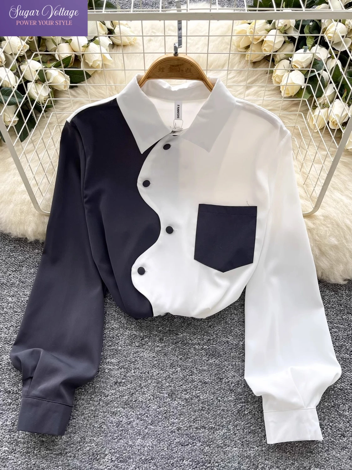 French Elegant Chic Women's Irregular Design Turn Down Collar Lone Sleeve Loose Fit Shirt Casual Office Lady Look Younger Blouse
French Elegant Chic Women's Irregular Design Turn Down Collar Lone Sleeve Loose Fit Shirt Casual Office Lady Look Younger Blouse