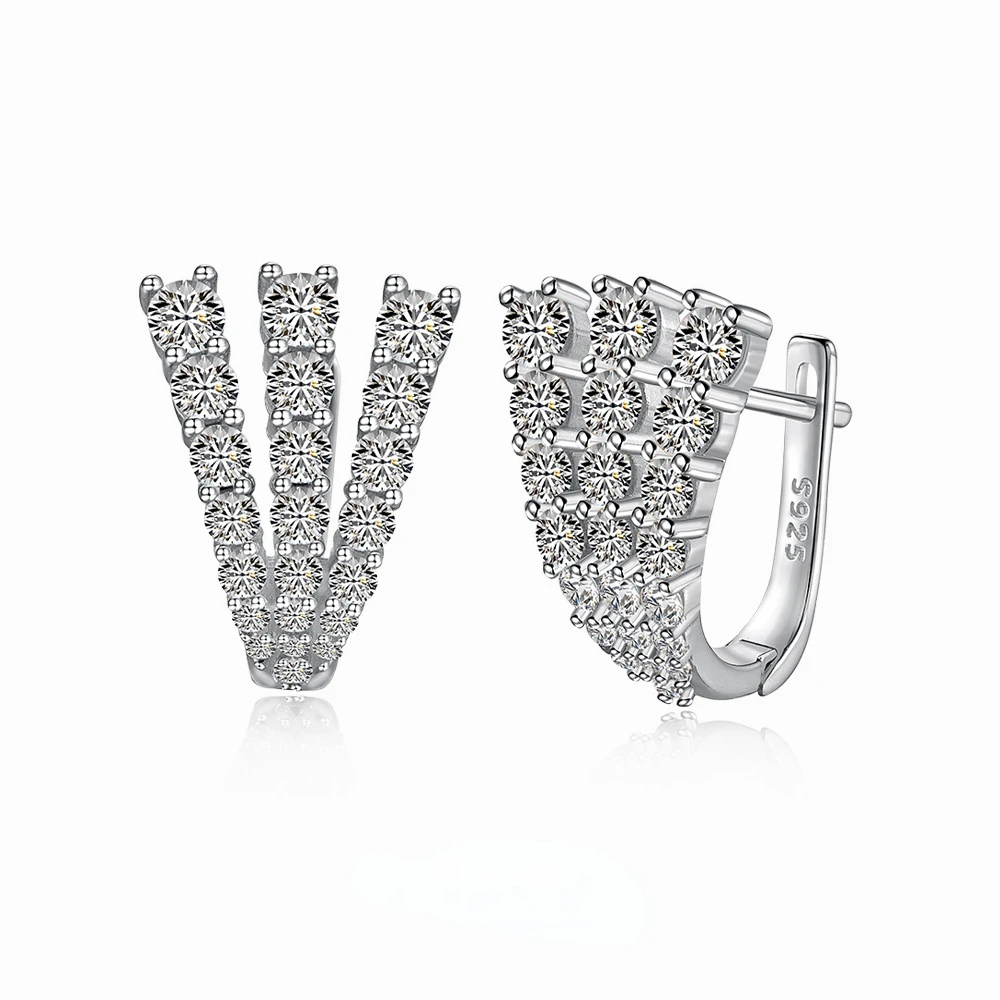 XUYUANFEN Wedding New S925 Pure Silver Ear Nail Female Three Claw Zircon Inlaid Personalized FashionDesignSense Female Ornament
XUYUANFEN Wedding New S925 Pure Silver Ear Nail Female Three Claw Zircon Inlaid Personalized FashionDesignSense Female Ornament