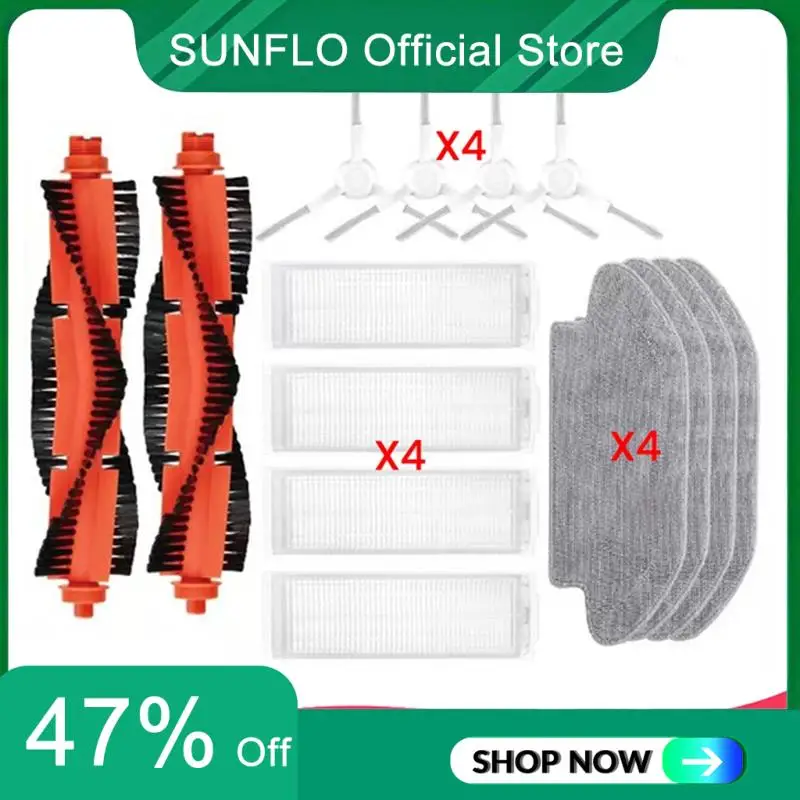 14PCS Roller Brush Side Brush Filter Mop Cloth Foreverybot 3I/ 3I R-R-EV3-3I Vacuum Cleaner Spare Parts 
14PCS Roller Brush Side Brush Filter Mop Cloth Foreverybot 3I/ 3I R-R-EV3-3I Vacuum Cleaner Spare Parts