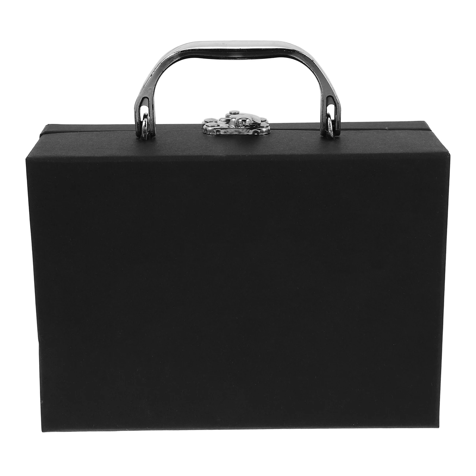 1pc Paper Storage Box with Handle for Jewelry Desktop Office Black Wardrobe Organizer Miniature Suitcase Lightweight Desk Drawer
1pc Paper Storage Box with Handle for Jewelry Desktop Office Black Wardrobe Organizer Miniature Suitcase Lightweight Desk Drawer