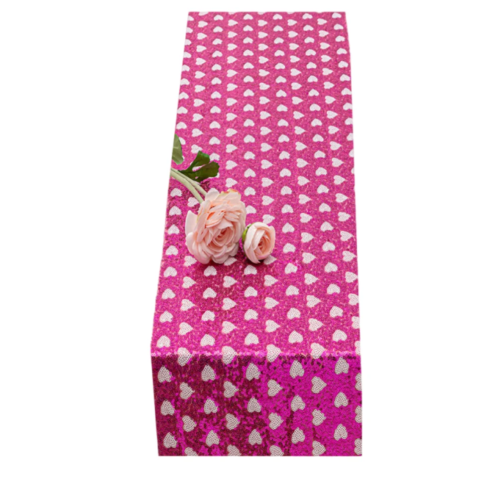 Valentines Day Sequined Mesh Table Runner Romantic Rectangle Glitter Table Linens European Love Heart Table Flag Christmas Party
Valentines Day Sequined Mesh Table Runner Romantic Rectangle Glitter Table Linens European Love Heart Table Flag Christmas Party