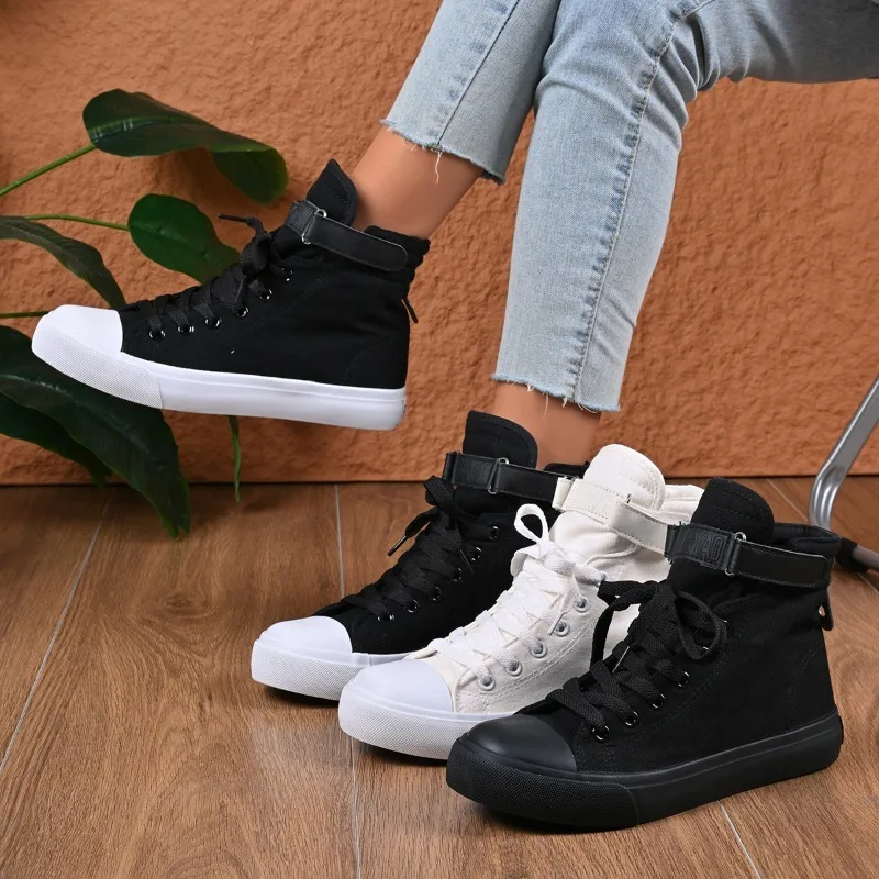 2025 New Women's High Top Casual Shoes Fashion Style Couple Student Versatile Increase Height Little White Shoes Женская Обувь
2025 New Women's High Top Casual Shoes Fashion Style Couple Student Versatile Increase Height Little White Shoes Женская Обувь