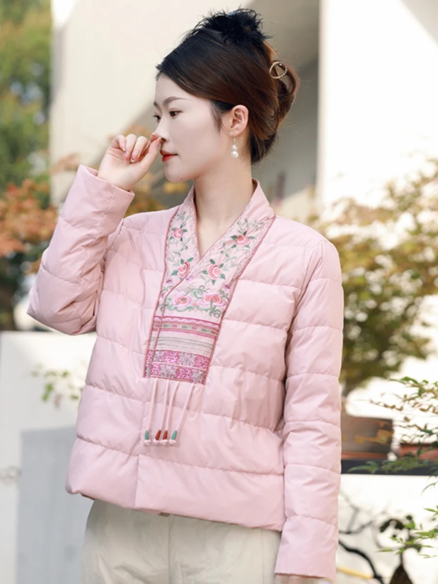 Thiened Embroidered Women's down Cotton Jaet Winter New Sle Ethnic Tassel Coat Warm Cotton Clothes Fem Outerwear
Thiened Embroidered Women's down Cotton Jaet Winter New Sle Ethnic Tassel Coat Warm Cotton Clothes Fem Outerwear