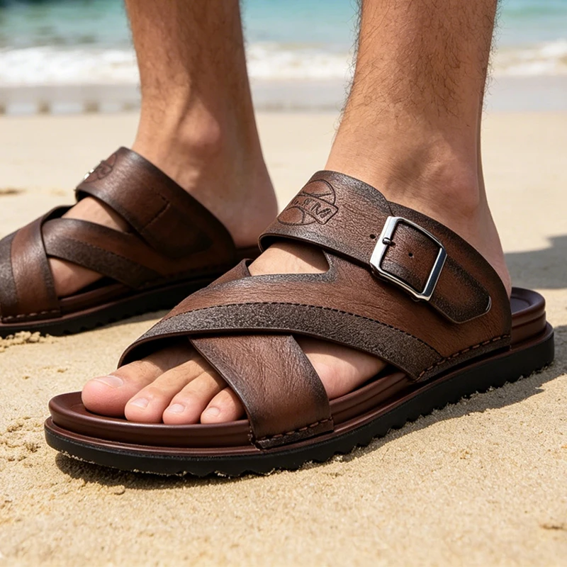Men's Summer Cross Strap Soft Sole Sandals Anti-Slip Wear-Resistant Breathable Comfortable Outdoor Slip-On Slipper-DH5311
Men's Summer Cross Strap Soft Sole Sandals Anti-Slip Wear-Resistant Breathable Comfortable Outdoor Slip-On Slipper-DH5311
