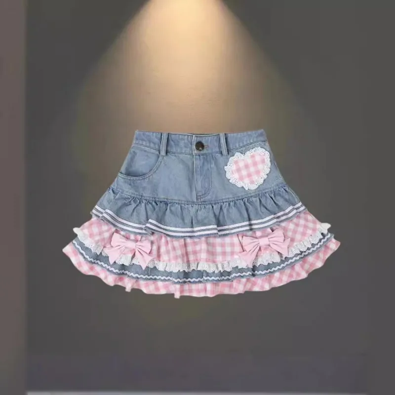 Skirt Women's 2024 New Summer Pink High-grade Pleated Denim Skirt Women's Clothes Bow Sweet Style
Skirt Women's 2024 New Summer Pink High-grade Pleated Denim Skirt Women's Clothes Bow Sweet Style