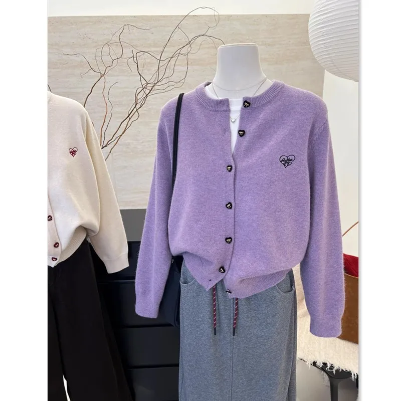 Elegant Casual Knitted Open Cardigan Women's Loose round Neck Sweater Versatile Outerwear Top Simple Style Autumn Winter New ...
Elegant Casual Knitted Open Cardigan Women's Loose round Neck Sweater Versatile Outerwear Top Simple Style Autumn Winter New ...