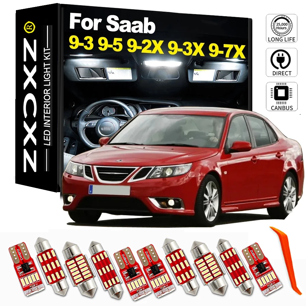 ZXCXZ 100% комплект внутреннего светодиодного освещения без ошибок для Saab 9-3 9-5 93 95 YS3D YS3F YS3E YS3G 9-2X 9-3X 9-4X 9-7X 92X 93X 94X 97X Aero
ZXCXZ 100% комплект внутреннего светодиодного освещения без ошибок для Saab 9-3 9-5 93 95 YS3D YS3F YS3E YS3G 9-2X 9-3X 9-4X 9-7X 92X 93X 94X 97X Aero