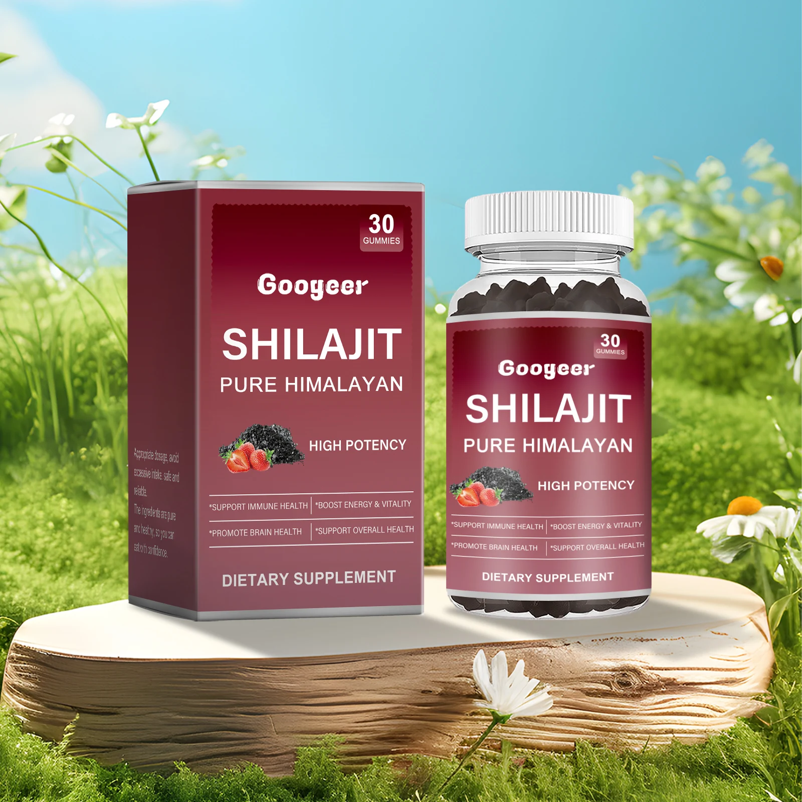 Высококонцентрированные жевательные конфеты Googeer Pure Himalayan Shilajit для естественного энергетического тонуса, поддержки иммунитета и улучшения ментальной концентрации, 30 штук
Высококонцентрированные жевательные конфеты Googeer Pure Himalayan Shilajit для естественного энергетического тонуса, поддержки иммунитета и улучшения ментальной концентрации, 30 штук