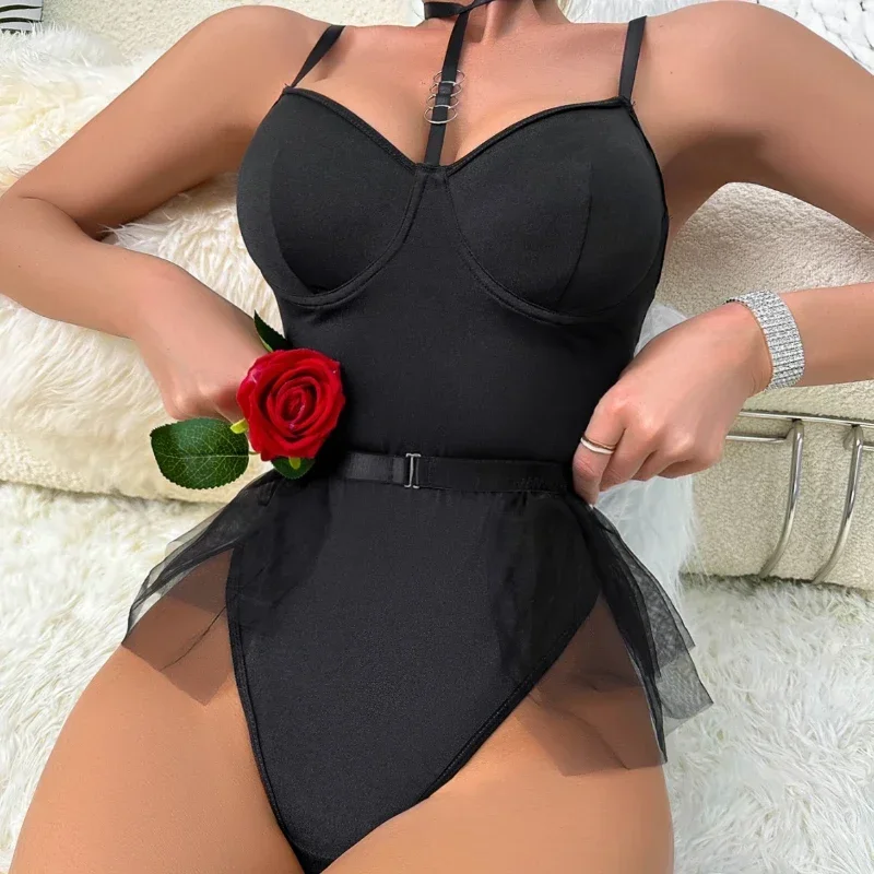 Women Pajama Tank Top Lingeries Sexy Female Mesh Bodice Skirt One-piece Sexy Underwear Set Sleepwear for Sleeping Corset Top
Women Pajama Tank Top Lingeries Sexy Female Mesh Bodice Skirt One-piece Sexy Underwear Set Sleepwear for Sleeping Corset Top