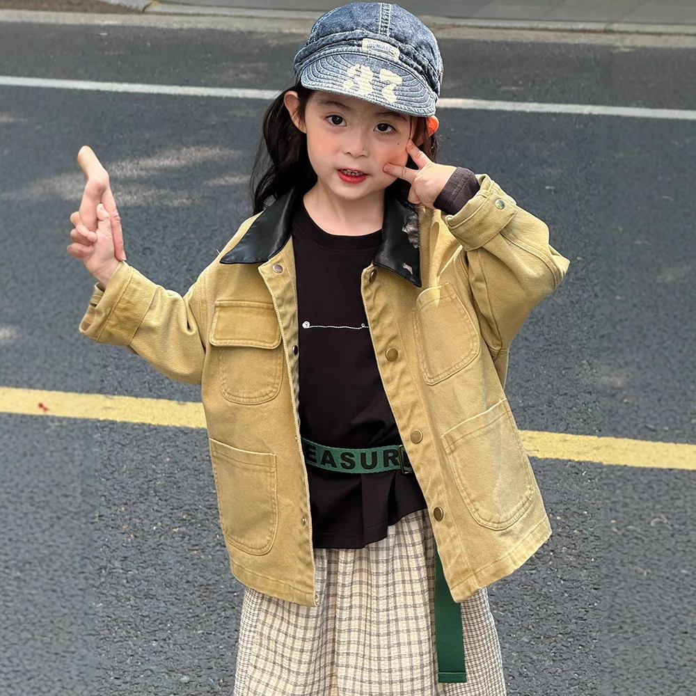 2025 Autumn Boy Girl Face Long Sleeve Cowboy Coat Baby Clothes Fashion Children Casual Jacket Comfort Kids Outerwear
2025 Autumn Boy Girl Face Long Sleeve Cowboy Coat Baby Clothes Fashion Children Casual Jacket Comfort Kids Outerwear