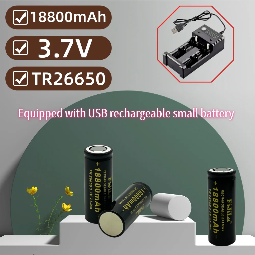 2026 NEW TR 26650 3.7V 18800mAh Battery with USB Charger for Flashlight & Toys
2026 NEW TR 26650 3.7V 18800mAh Battery with USB Charger for Flashlight & Toys