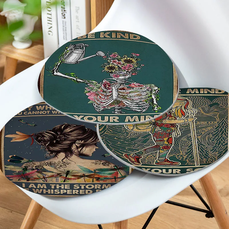 Be Kind To Your Mind Positive Art Decorative Dining Chair Cushion Circular Decoration Seat For Office Desk Sofa Decor Tatami
Be Kind To Your Mind Positive Art Decorative Dining Chair Cushion Circular Decoration Seat For Office Desk Sofa Decor Tatami