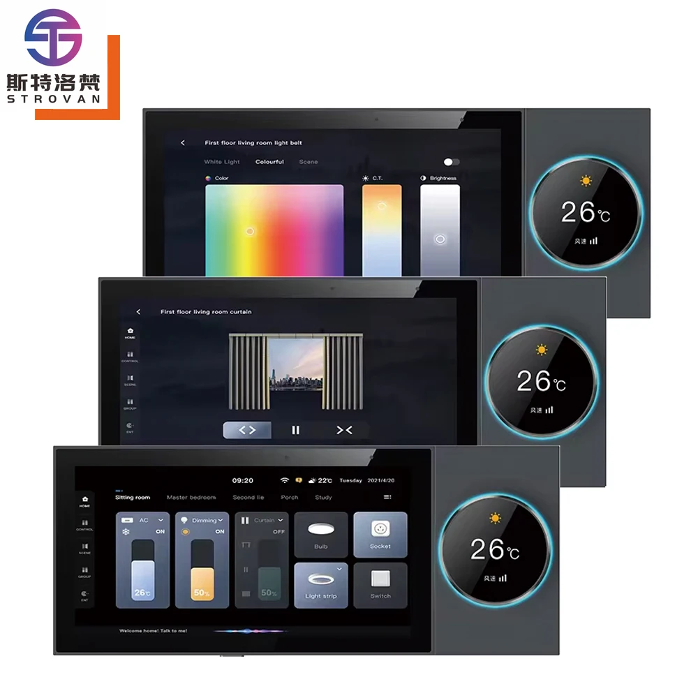 STLF 6 Inch Automation Tuya Smart Home Control Panel With Smart Life App Multi-function Touch Screen Zigbee Hub Gateway
STLF 6 Inch Automation Tuya Smart Home Control Panel With Smart Life App Multi-function Touch Screen Zigbee Hub Gateway