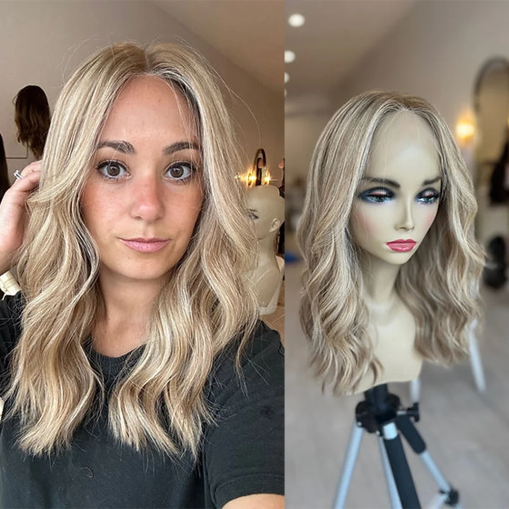 Synthetic Glueless Wig Rooted Ash Blonde Lace Front Wig Fashion Cosplay Daily Use Women Wigs Heat Resistant 13x4 Highlights Wig
Synthetic Glueless Wig Rooted Ash Blonde Lace Front Wig Fashion Cosplay Daily Use Women Wigs Heat Resistant 13x4 Highlights Wig