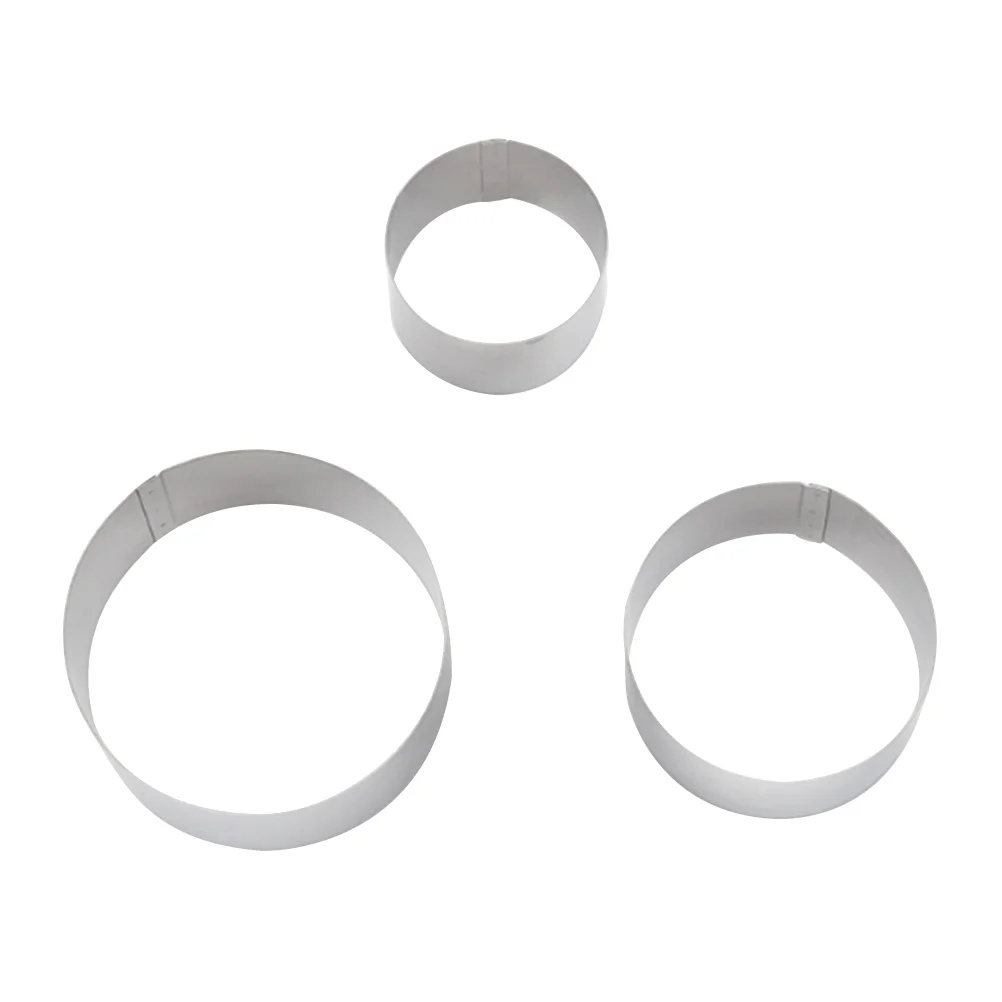 3Pcs Baking Mold Stainless Steel Circle Shape Biscuits Cookie Stamp Baking Mold Kitchen Cookie Mold Cake Decoration Tool
3Pcs Baking Mold Stainless Steel Circle Shape Biscuits Cookie Stamp Baking Mold Kitchen Cookie Mold Cake Decoration Tool