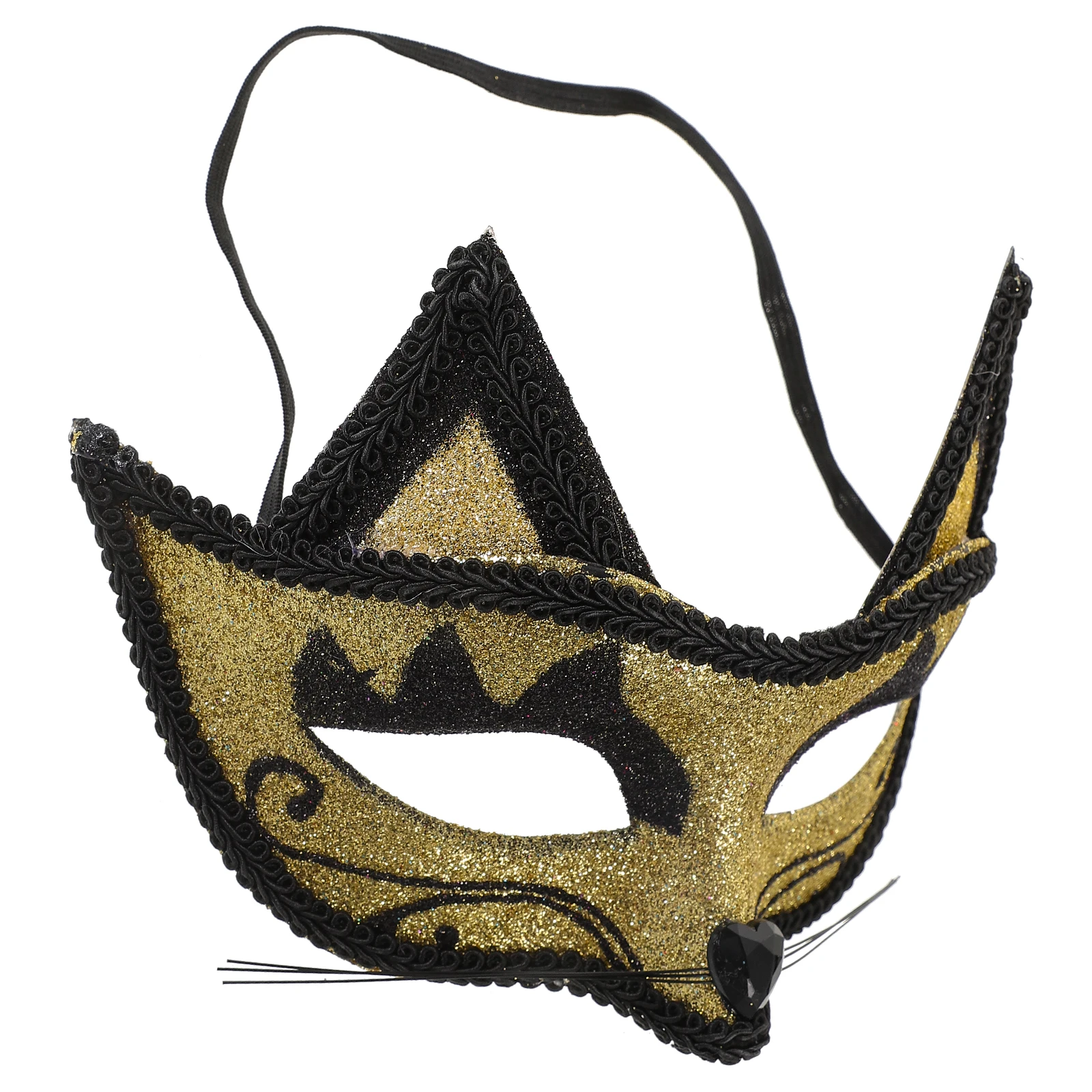 Metallic Masquerade Mask Black Halloween Carnival Easter Luxury Cat Animal Decorative Masks Cosplay Props Festive
Metallic Masquerade Mask Black Halloween Carnival Easter Luxury Cat Animal Decorative Masks Cosplay Props Festive